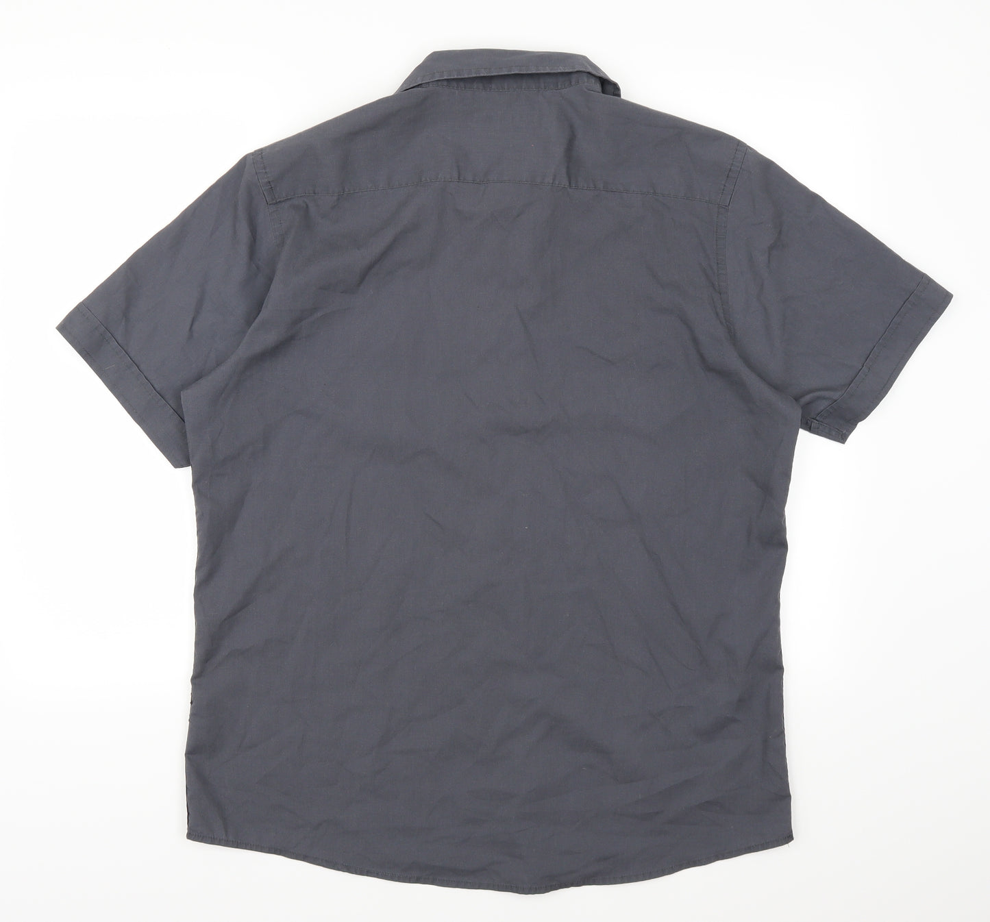 George Mens Grey    Button-Up Size L