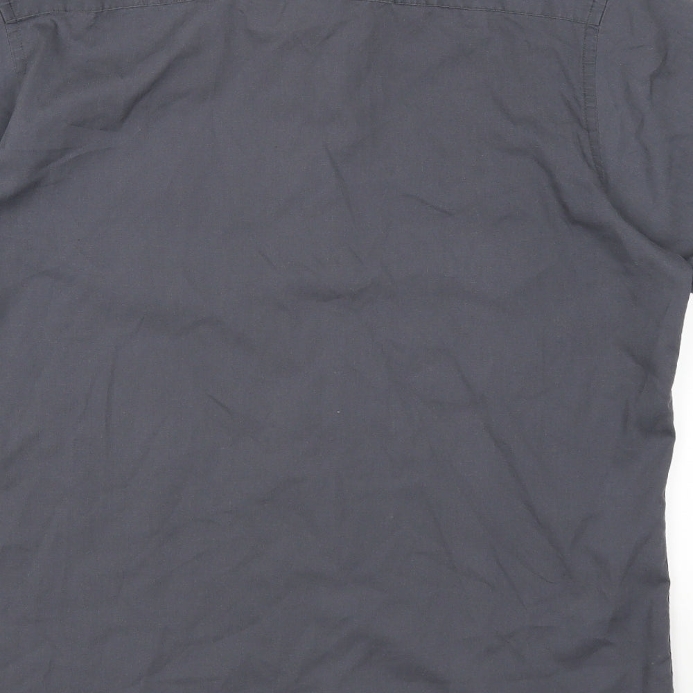 George Mens Grey    Button-Up Size L