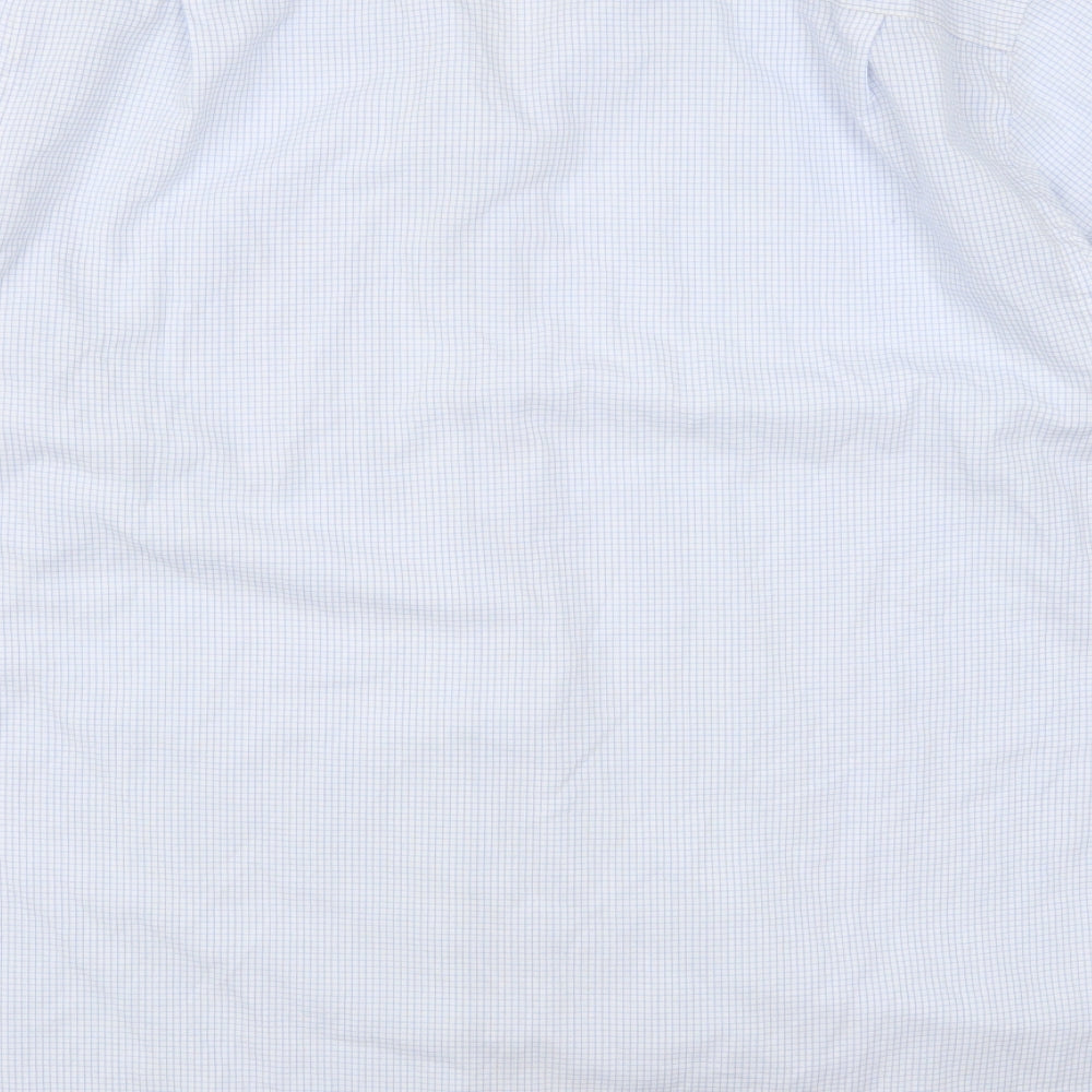 Cedar Wood State Mens Blue Check   Dress Shirt Size M