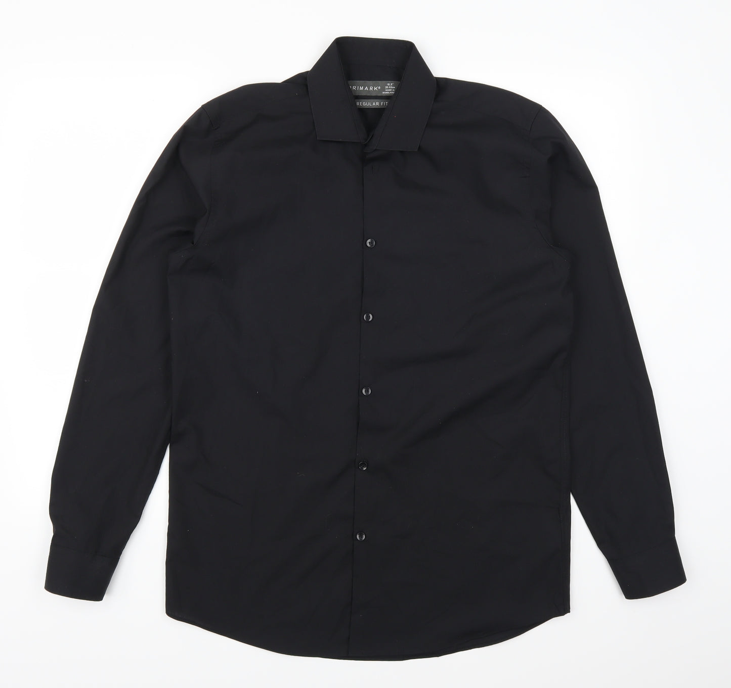 Primark Mens Black    Dress Shirt Size S