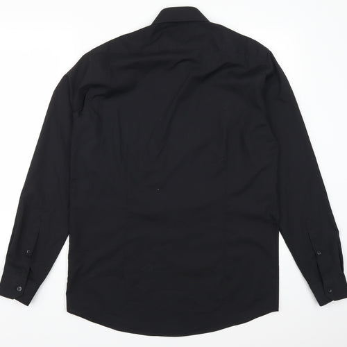Primark Mens Black    Dress Shirt Size S