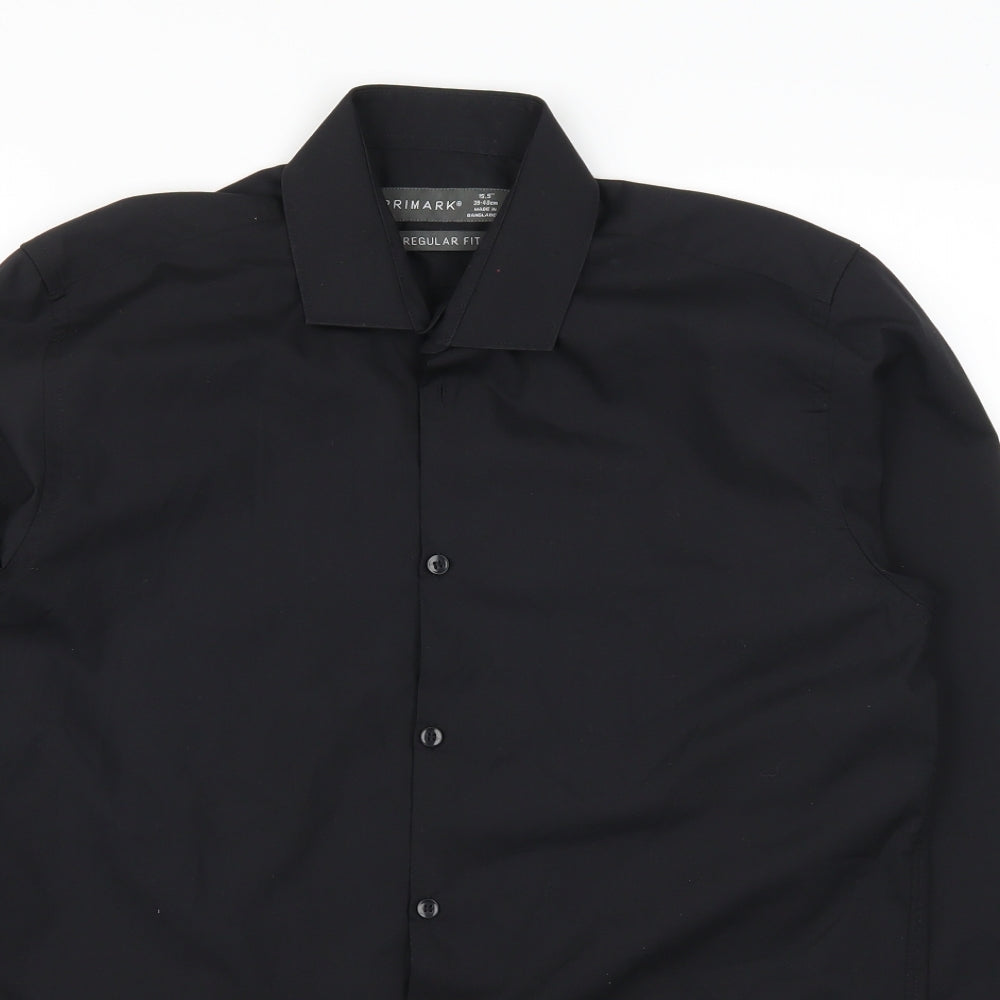 Primark Mens Black    Dress Shirt Size S