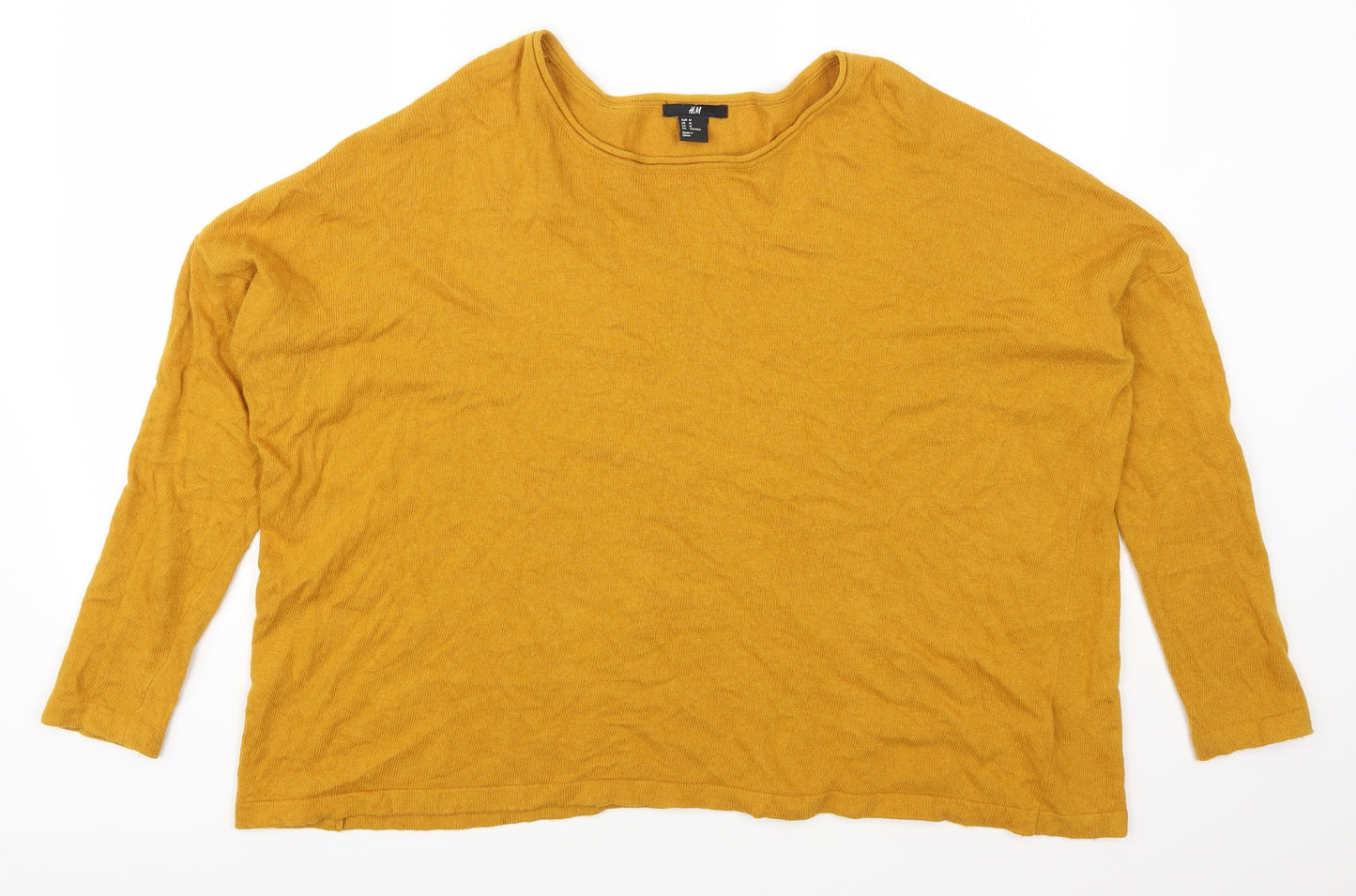 H&M Womens Orange   Pullover Jumper Size M