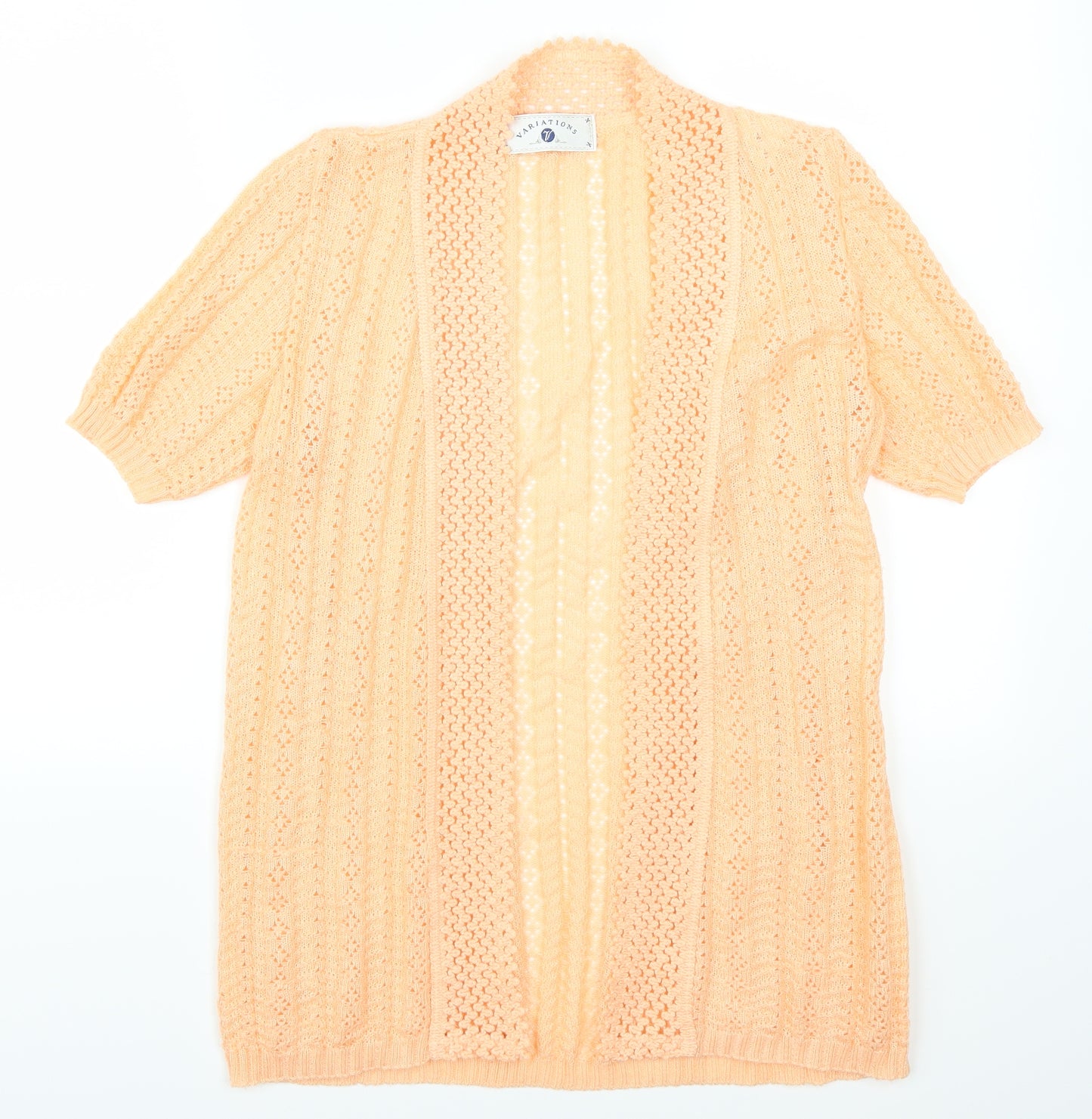 Variations Womens Orange   Cardigan Jumper Size 12