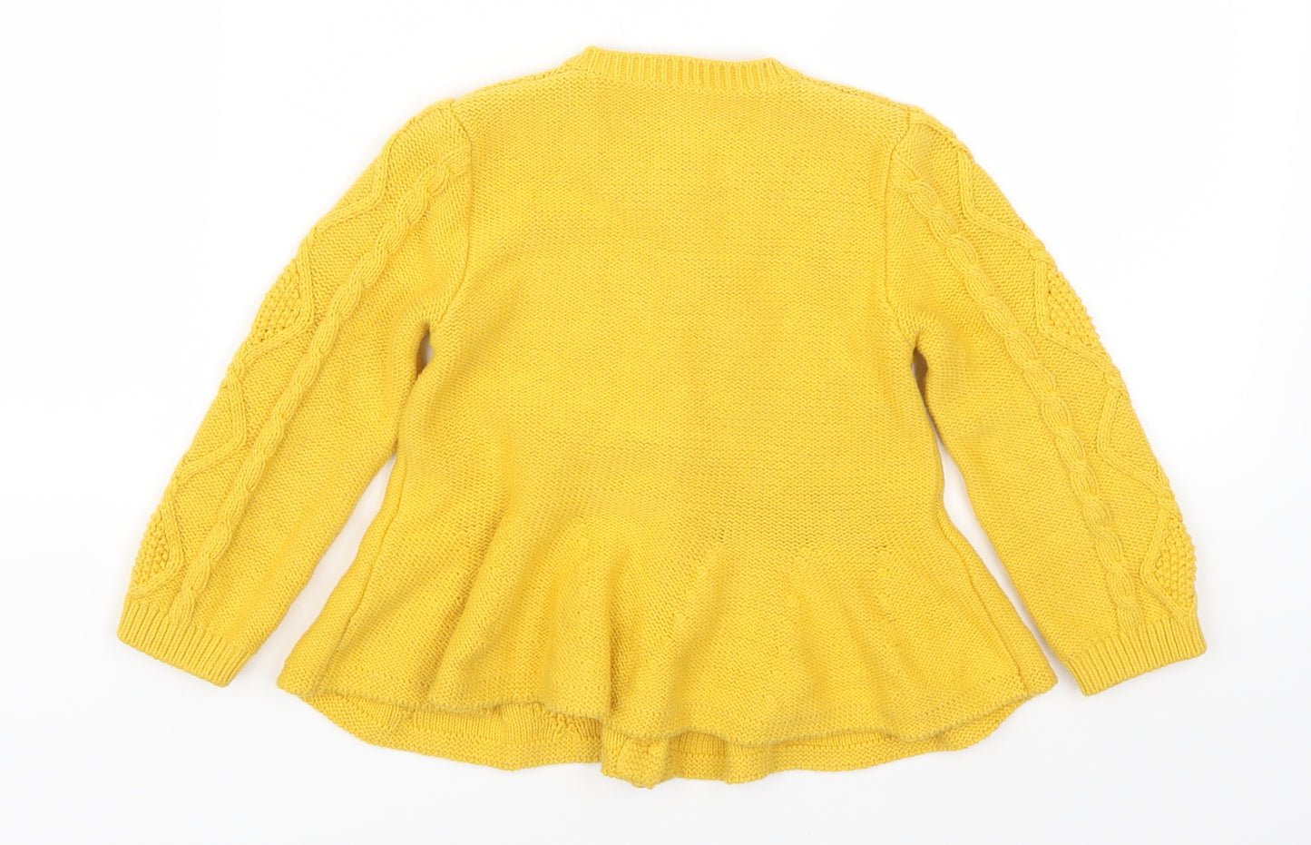 Nutmeg Girls Yellow   Cardigan Jumper Size 12-18 Months