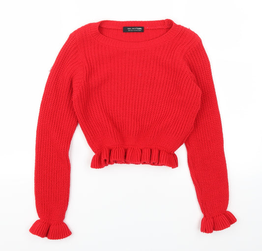 Select Girls Red   Pullover Jumper Size 12-13 Years