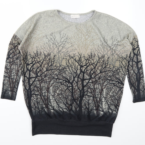 Aricot Womens Grey   Pullover Sweatshirt Size 8  - Trees