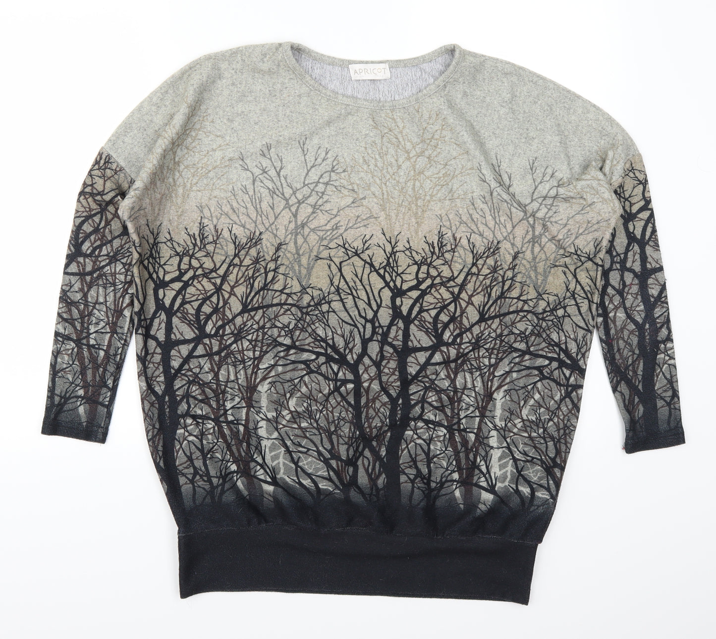 Aricot Womens Grey   Pullover Sweatshirt Size 8  - Trees