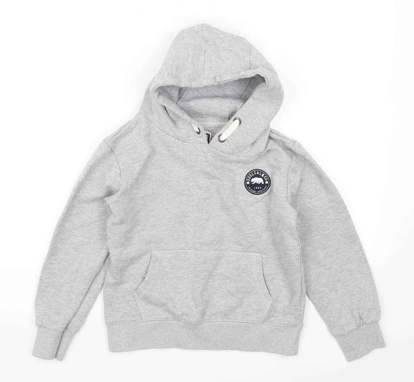 SoulCal&Co Boys Grey   Pullover Hoodie Size 11-12 Years