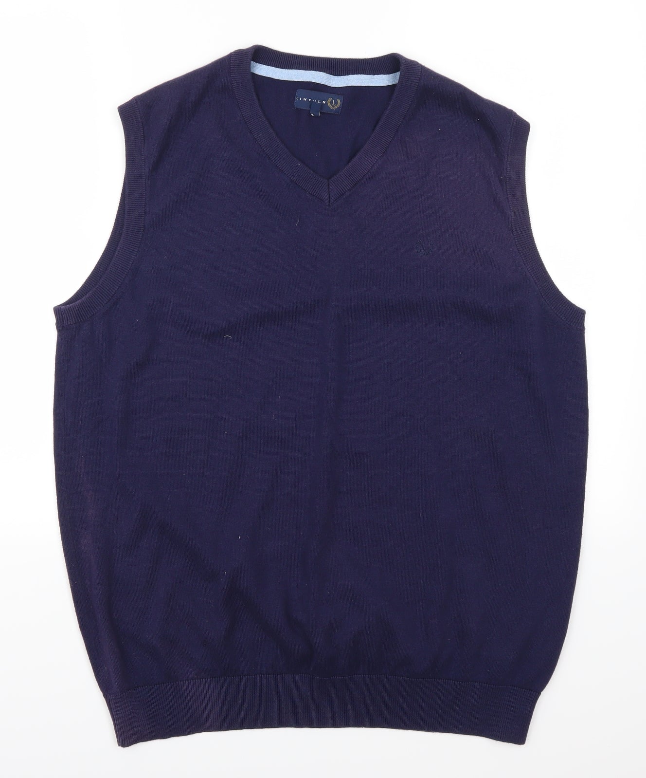 Lincoln Mens Blue   Vest Jumper Size L