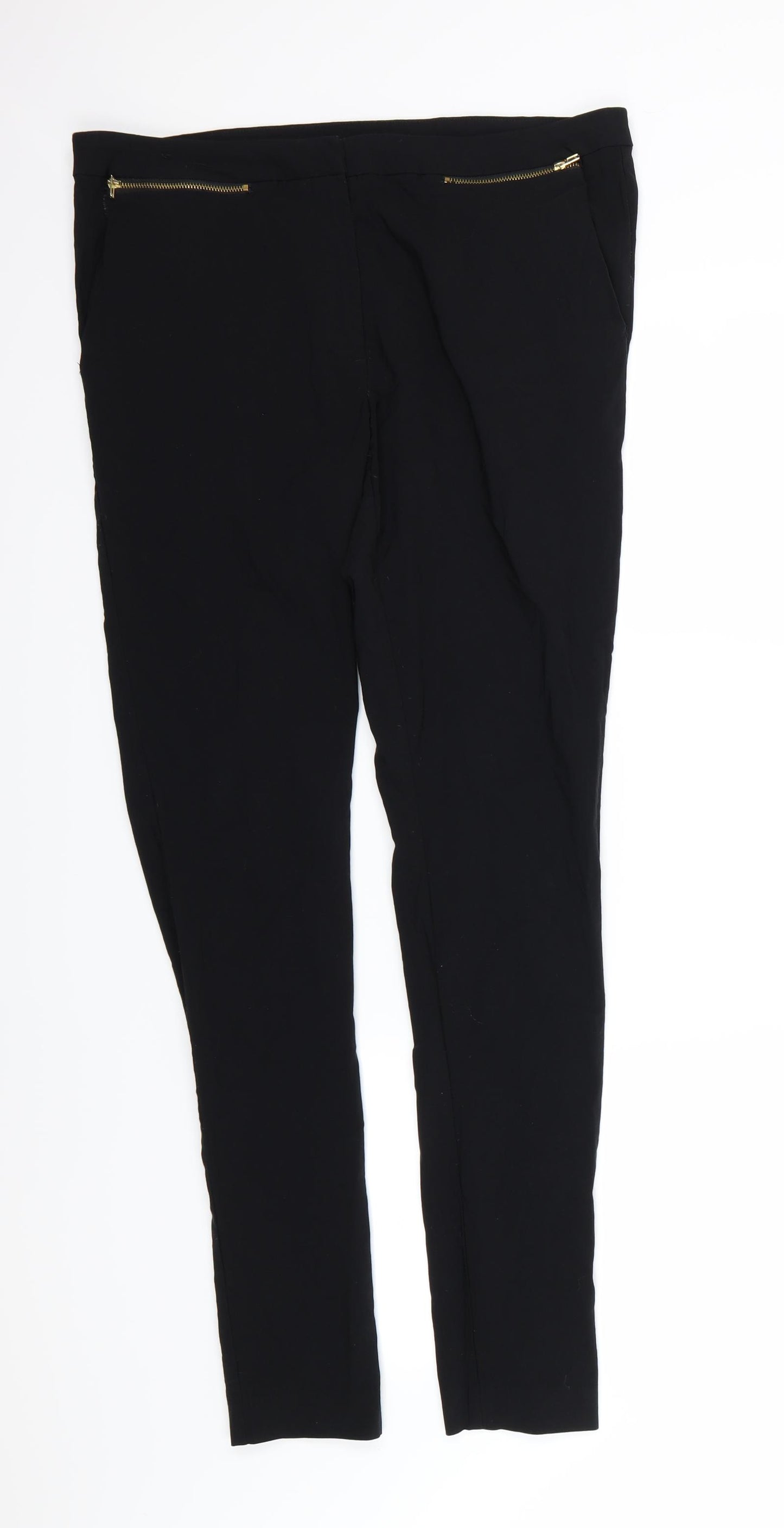 New Look Womens Black   Trousers  Size 16 L31 in