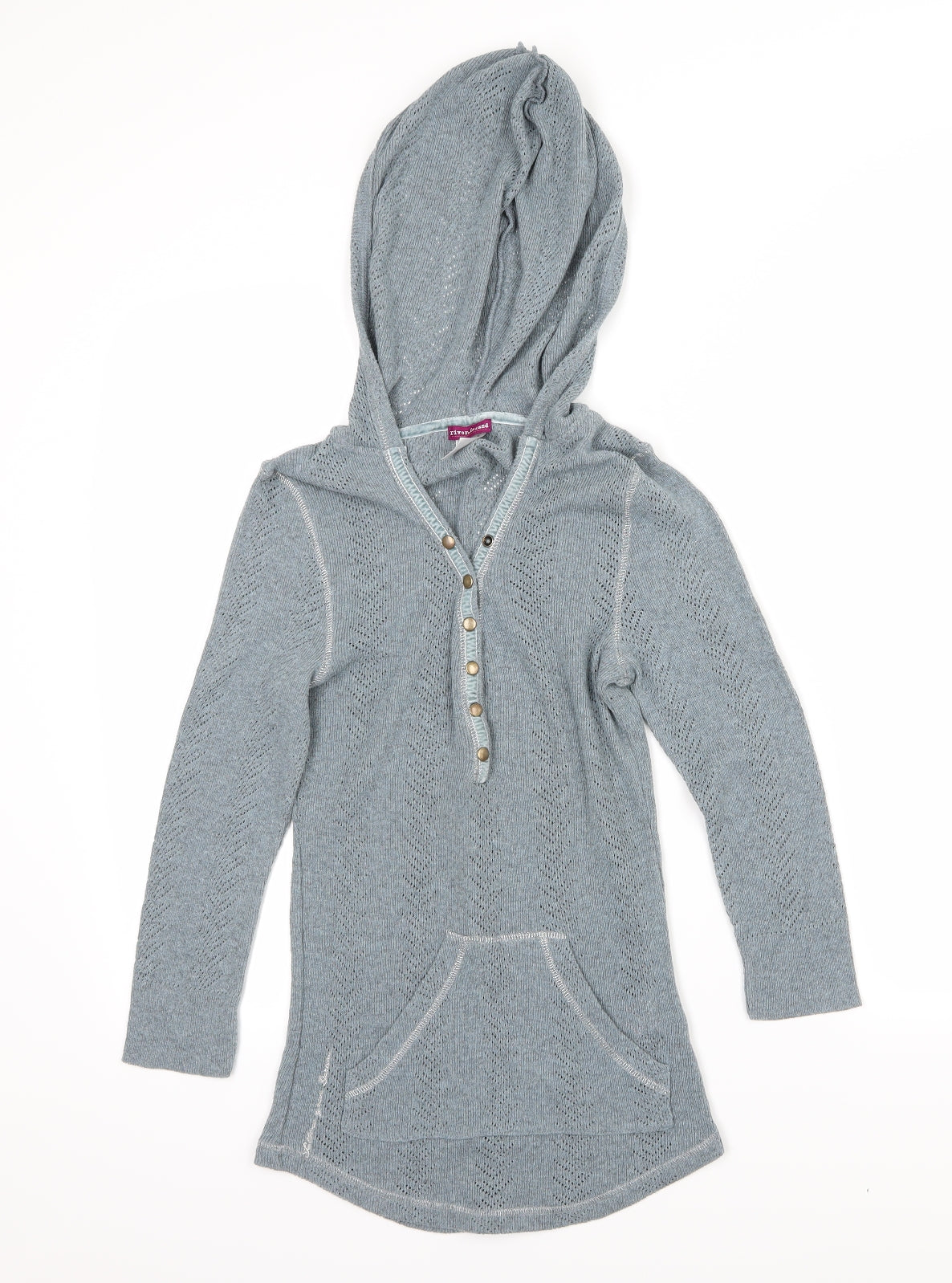 River Island Womens Grey  Knit  Pyjama Set Size L