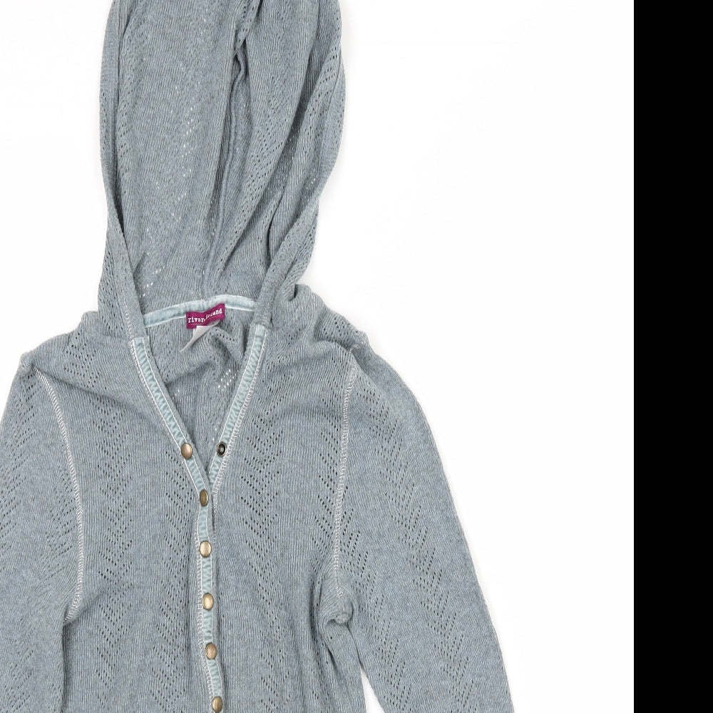 River Island Womens Grey  Knit  Pyjama Set Size L