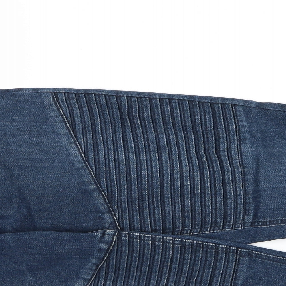 Easy Mens Blue  Denim Straight Jeans Size 34 L32 in - Biker