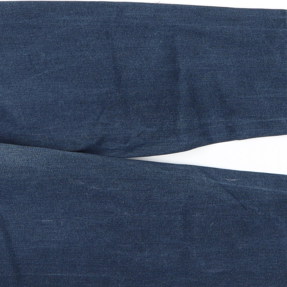 Easy Mens Blue  Denim Straight Jeans Size 34 L32 in - Biker