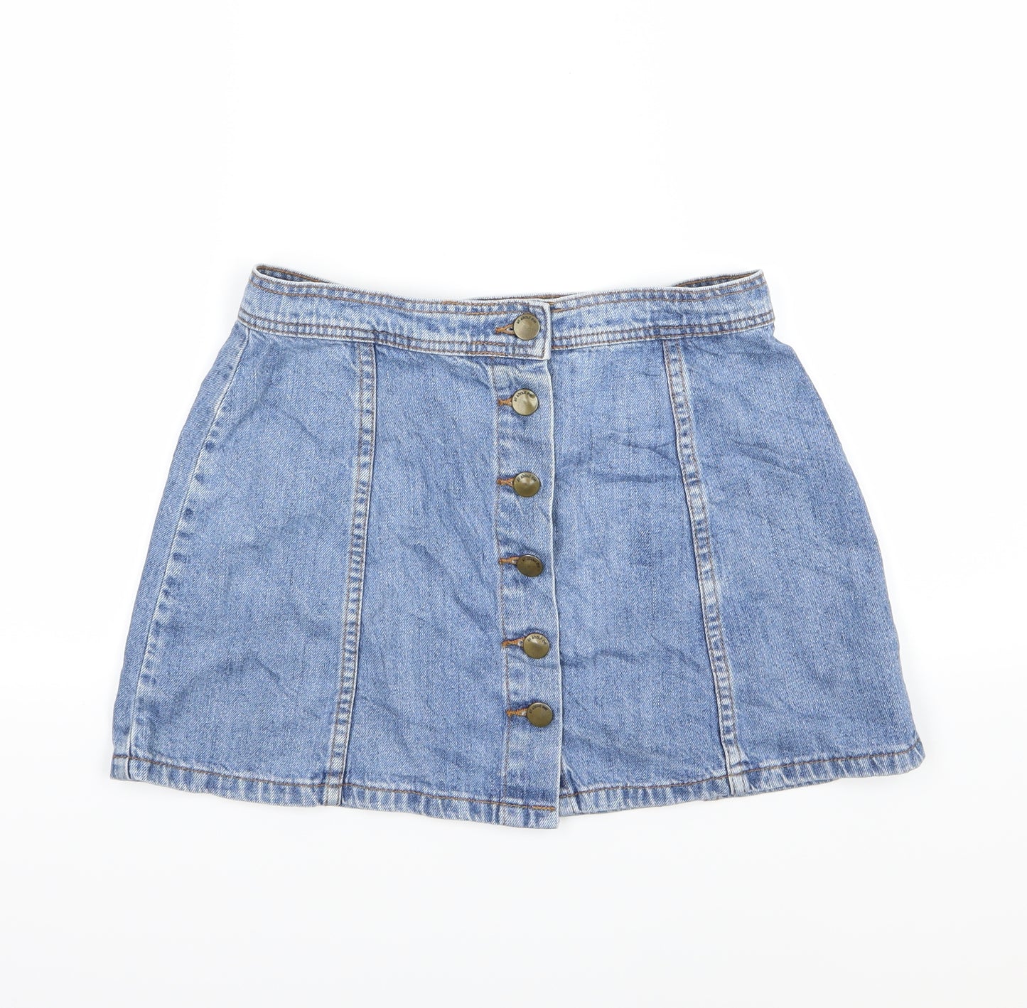 All About Eve Womens Blue  Denim A-Line Skirt Size 8