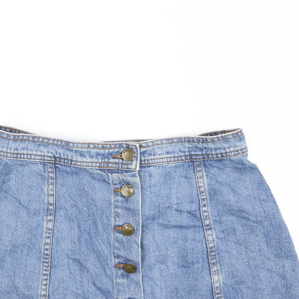 All About Eve Womens Blue  Denim A-Line Skirt Size 8