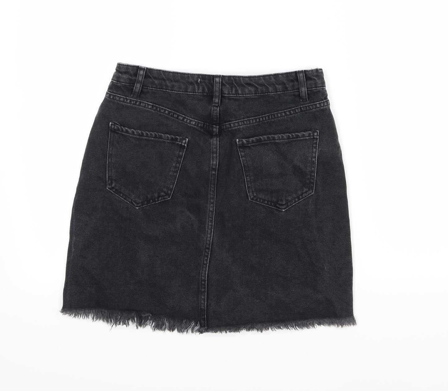 New Look Womens Black  Denim A-Line Skirt Size 12