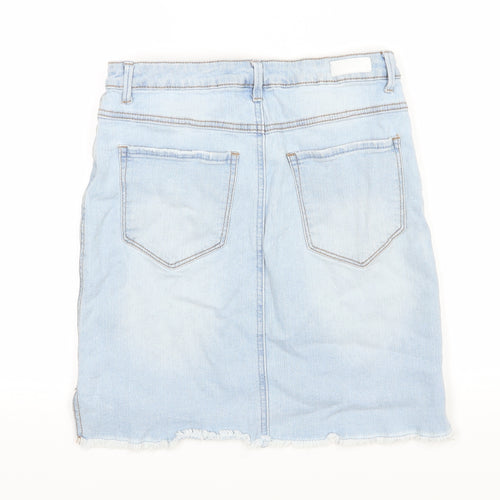 Cherokee Womens Blue  Denim A-Line Skirt Size 10