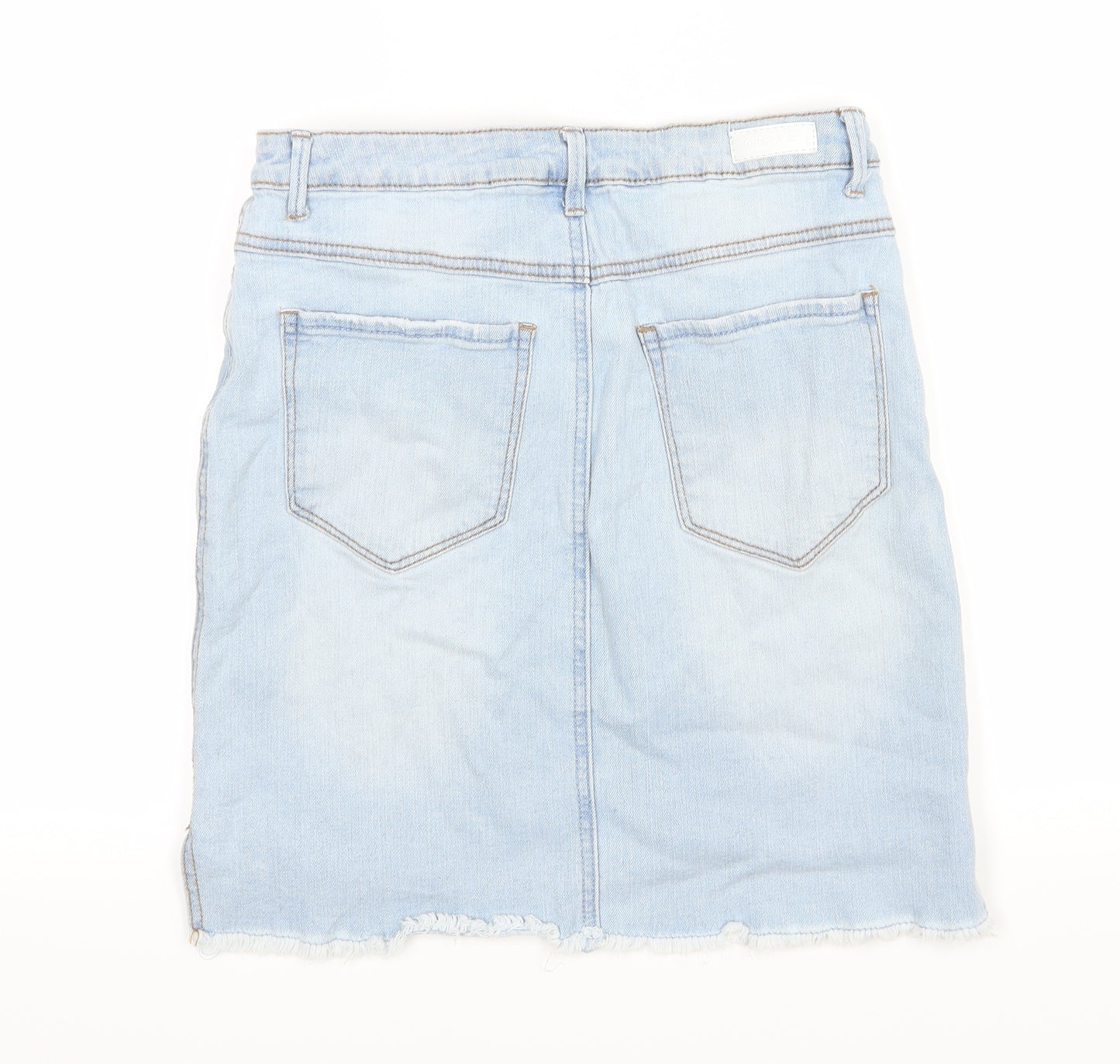 Cherokee Womens Blue  Denim A-Line Skirt Size 10