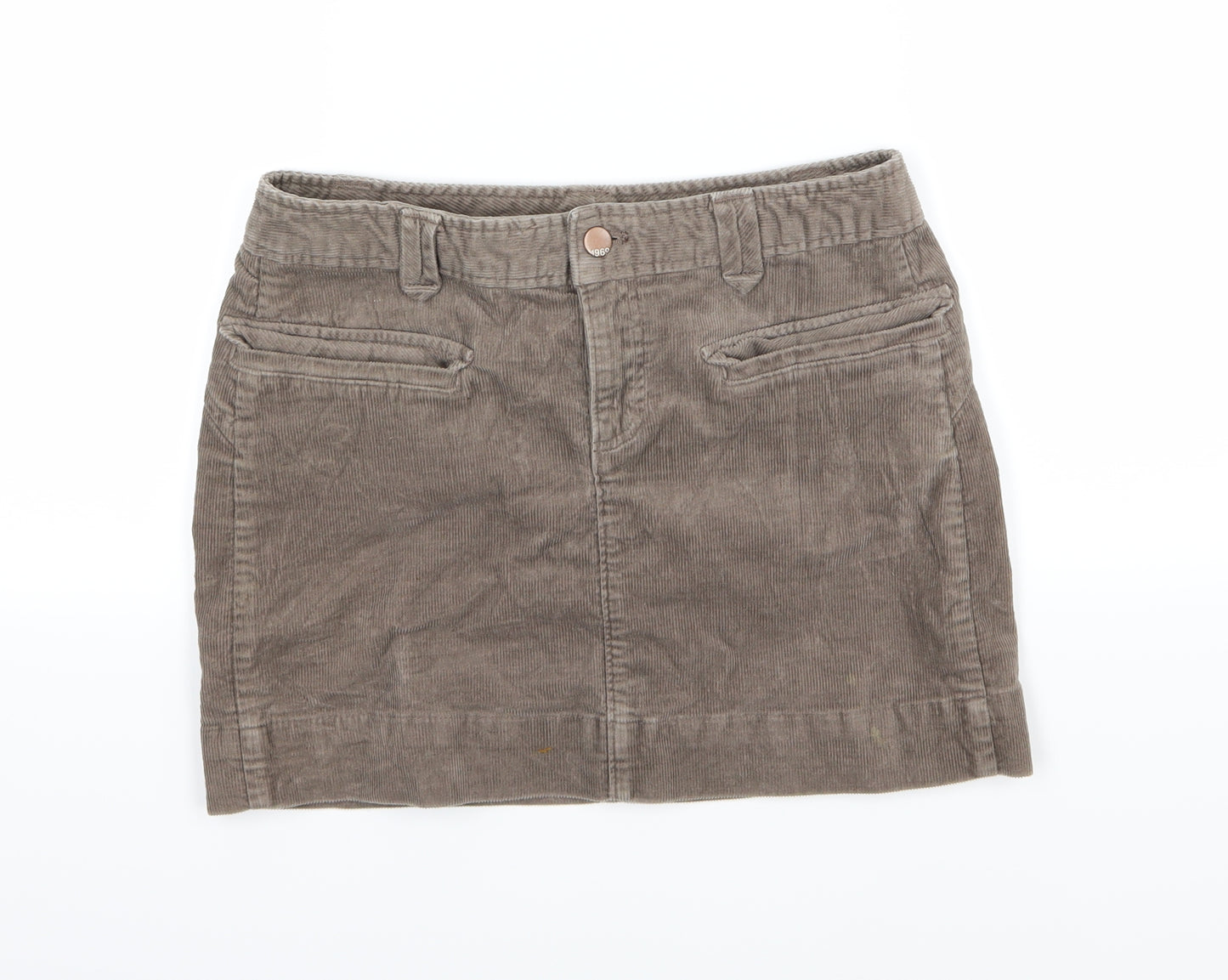 Gap Womens Brown  Corduroy A-Line Skirt Size 8