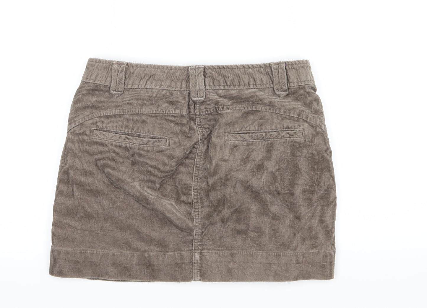 Gap Womens Brown  Corduroy A-Line Skirt Size 8