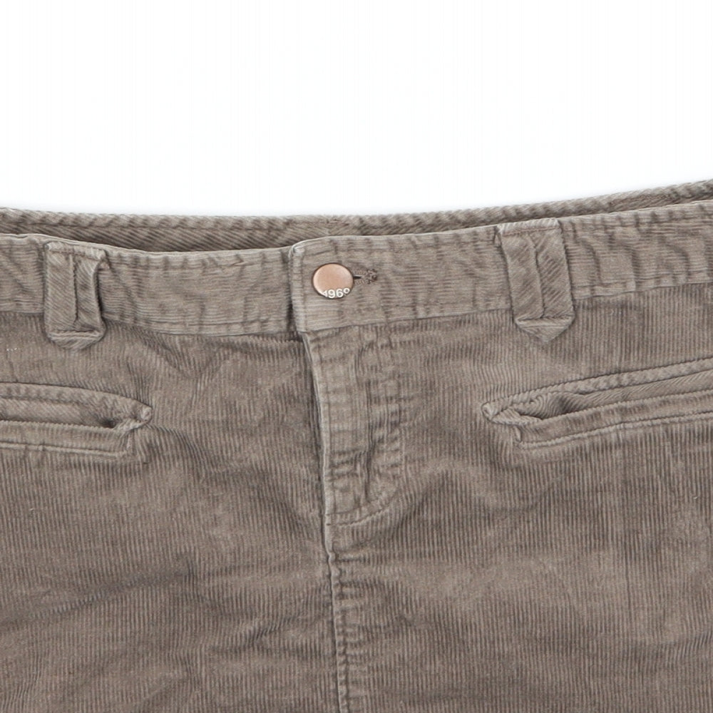 Gap Womens Brown  Corduroy A-Line Skirt Size 8