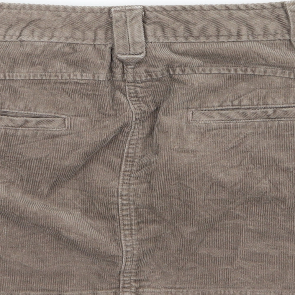 Gap Womens Brown  Corduroy A-Line Skirt Size 8
