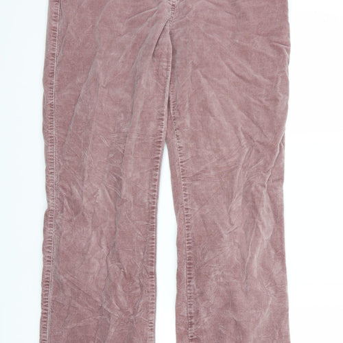 Per Una Womens Pink  Denim Straight Jeans  L30 in - Moleskin feel