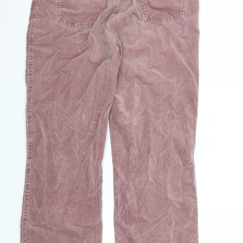 Per Una Womens Pink  Denim Straight Jeans  L30 in - Moleskin feel