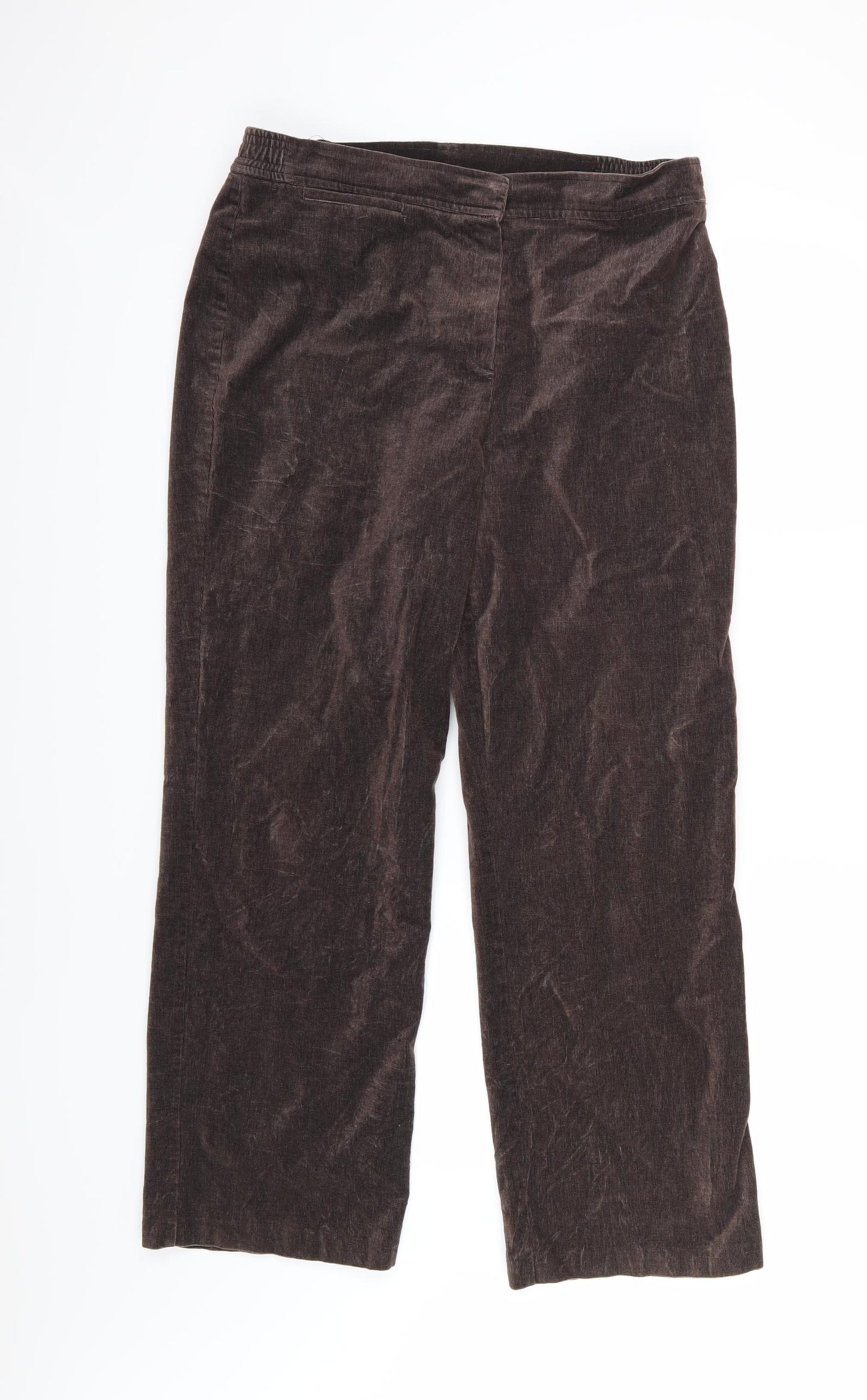 Marks and Spencer Womens Brown   Trousers  Size 16 L28 in