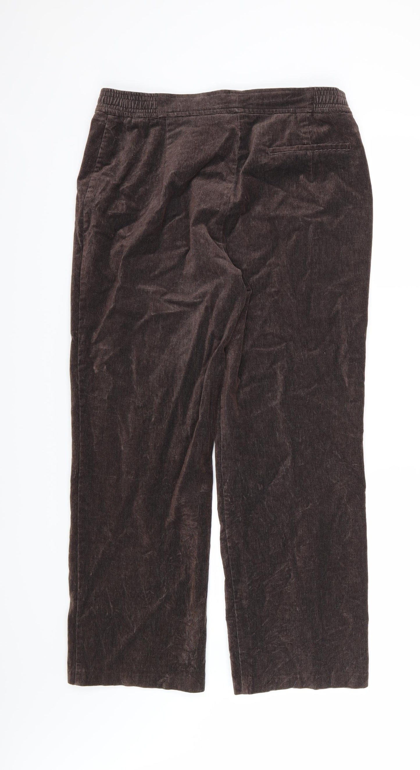 Marks and Spencer Womens Brown   Trousers  Size 16 L28 in