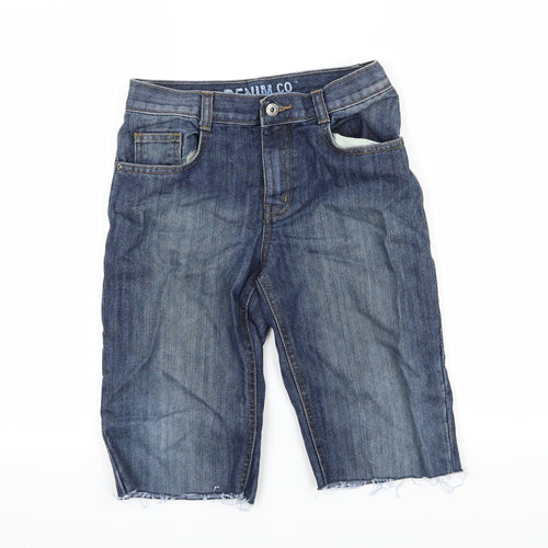 Denim & Co. Boys Blue  Denim Chino Shorts Size 11-12 Years