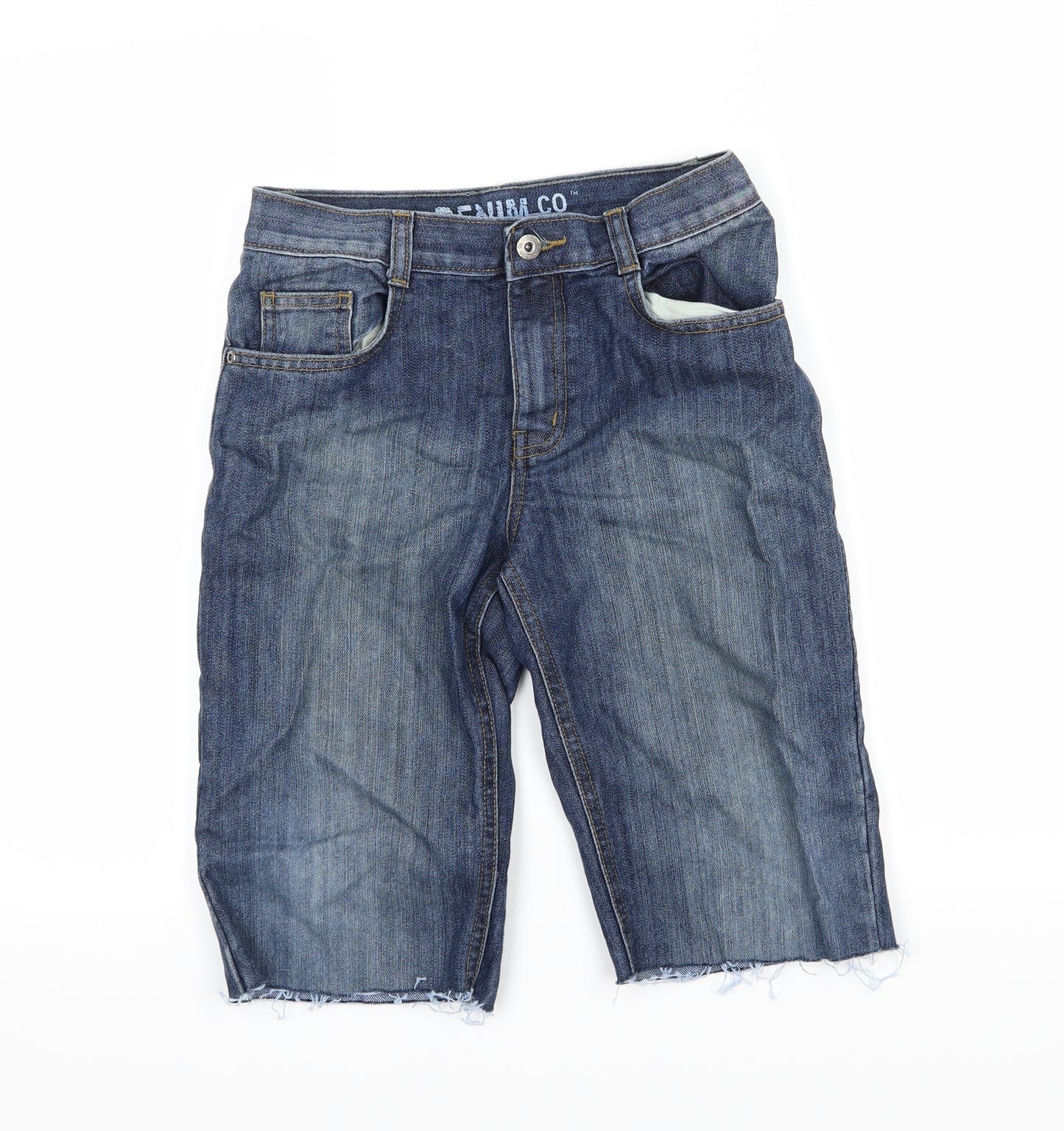 Denim & Co. Boys Blue  Denim Chino Shorts Size 11-12 Years
