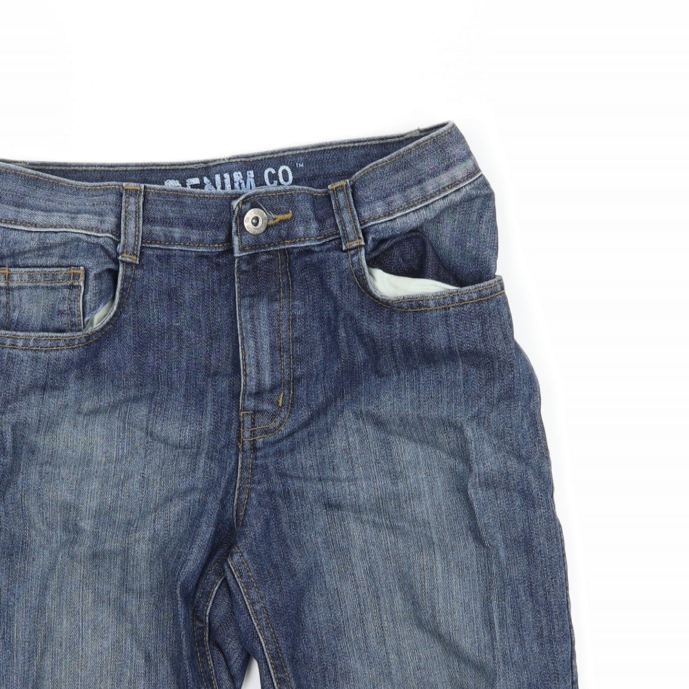 Denim & Co. Boys Blue  Denim Chino Shorts Size 11-12 Years