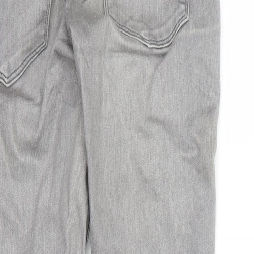 H&M Womens Grey  Denim Skinny Jeans Size 8 L26 in