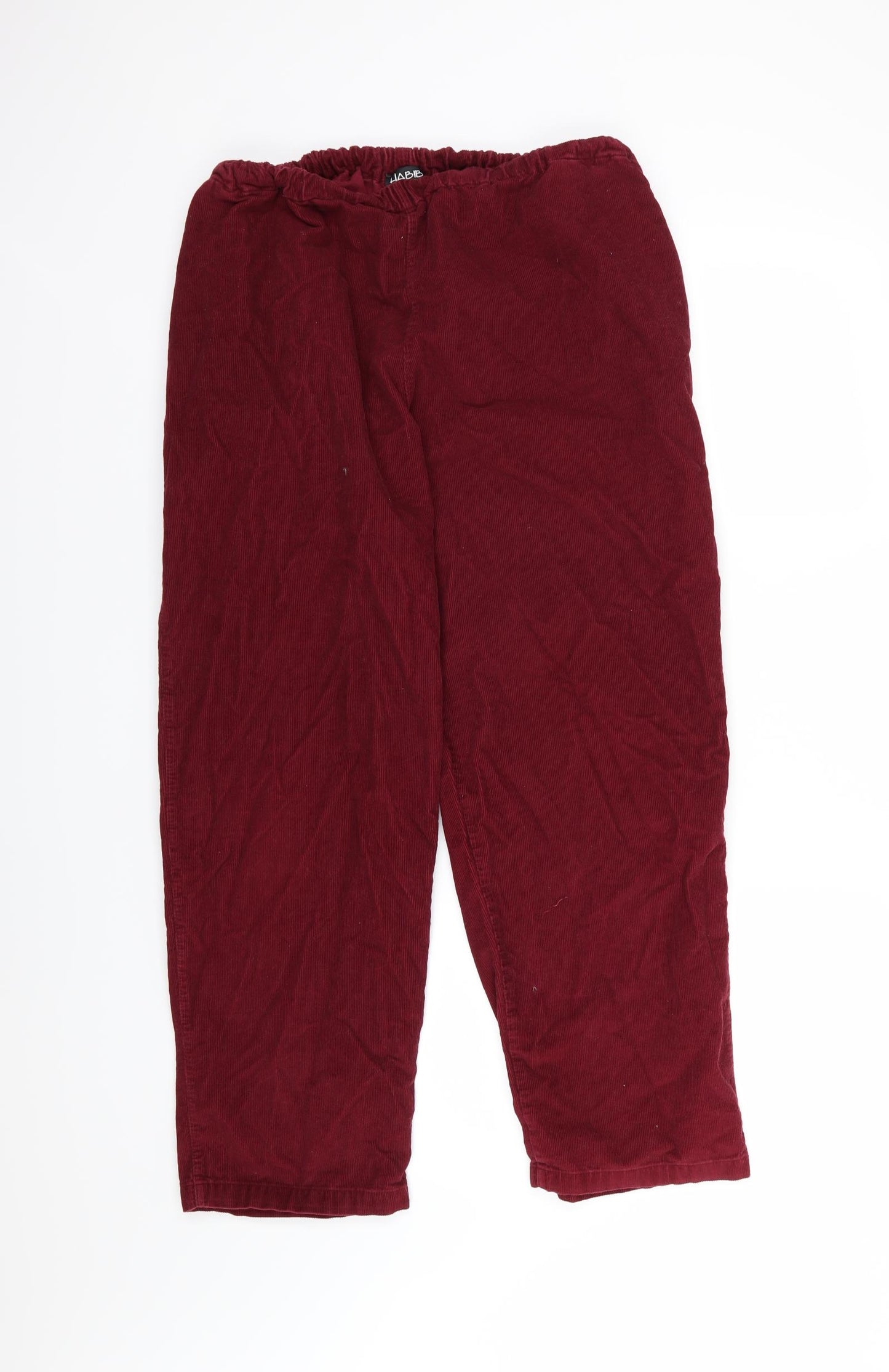 Habibe Womens Purple  Corduroy Trousers   L27 in - Burgundy