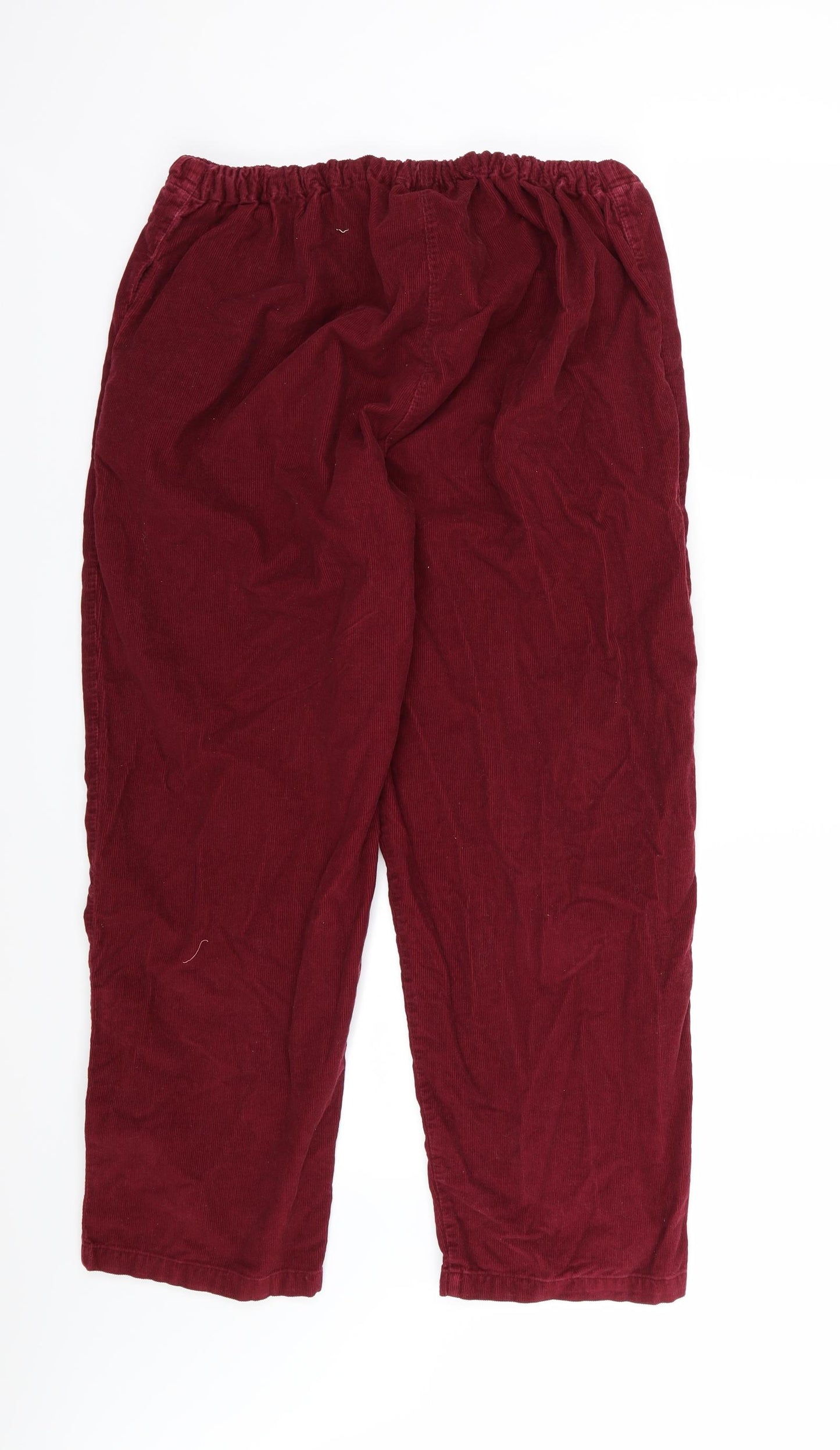 Habibe Womens Purple  Corduroy Trousers   L27 in - Burgundy