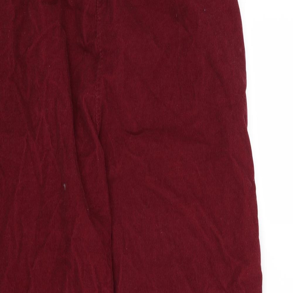 Habibe Womens Purple  Corduroy Trousers   L27 in - Burgundy