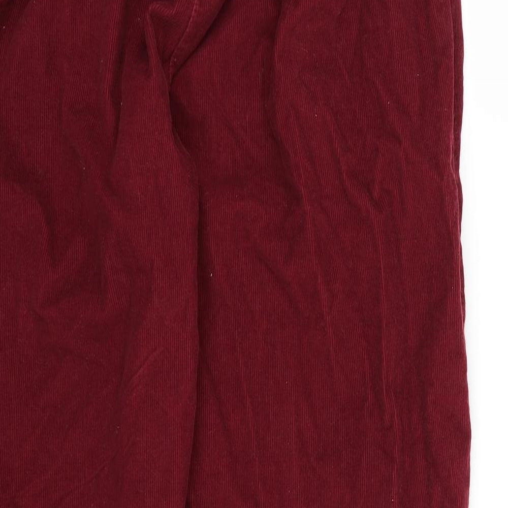 Habibe Womens Purple  Corduroy Trousers   L27 in - Burgundy