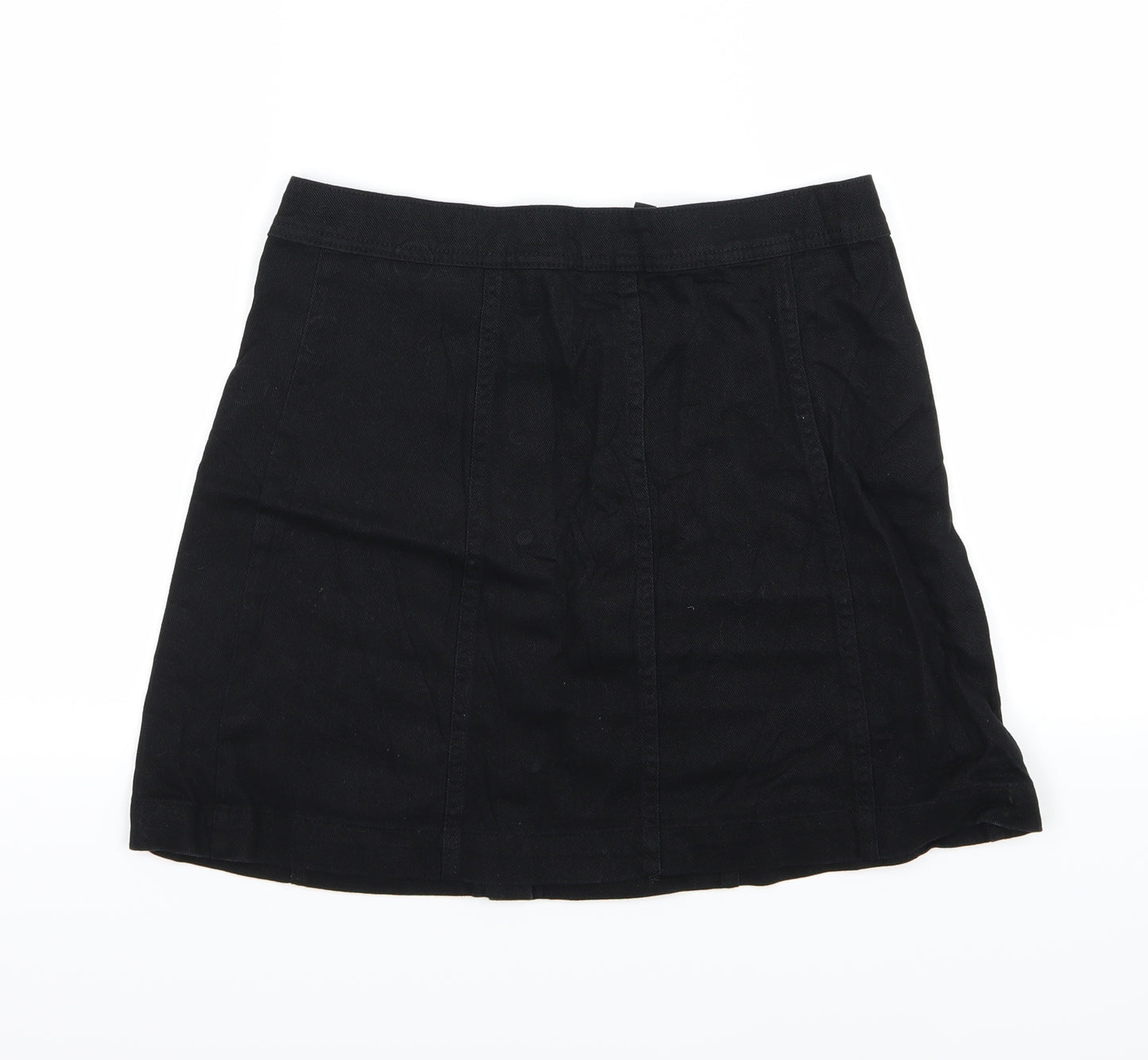 Divided by H&M Womens Black  Denim A-Line Skirt Size 10