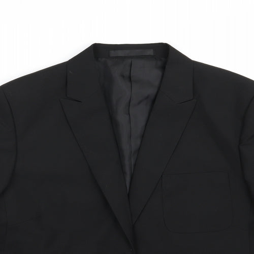 Marks and Spencer Girls Black  Rayon Jacket Blazer   - School