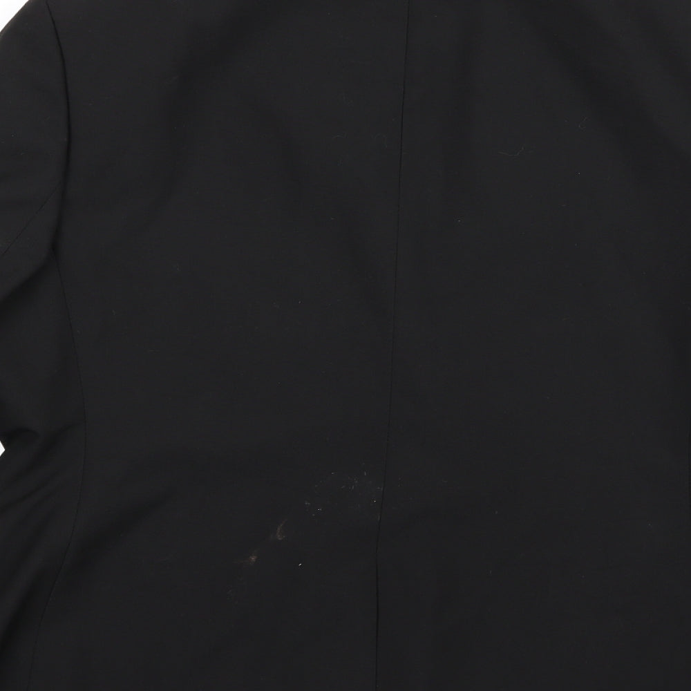 Marks and Spencer Girls Black  Rayon Jacket Blazer   - School