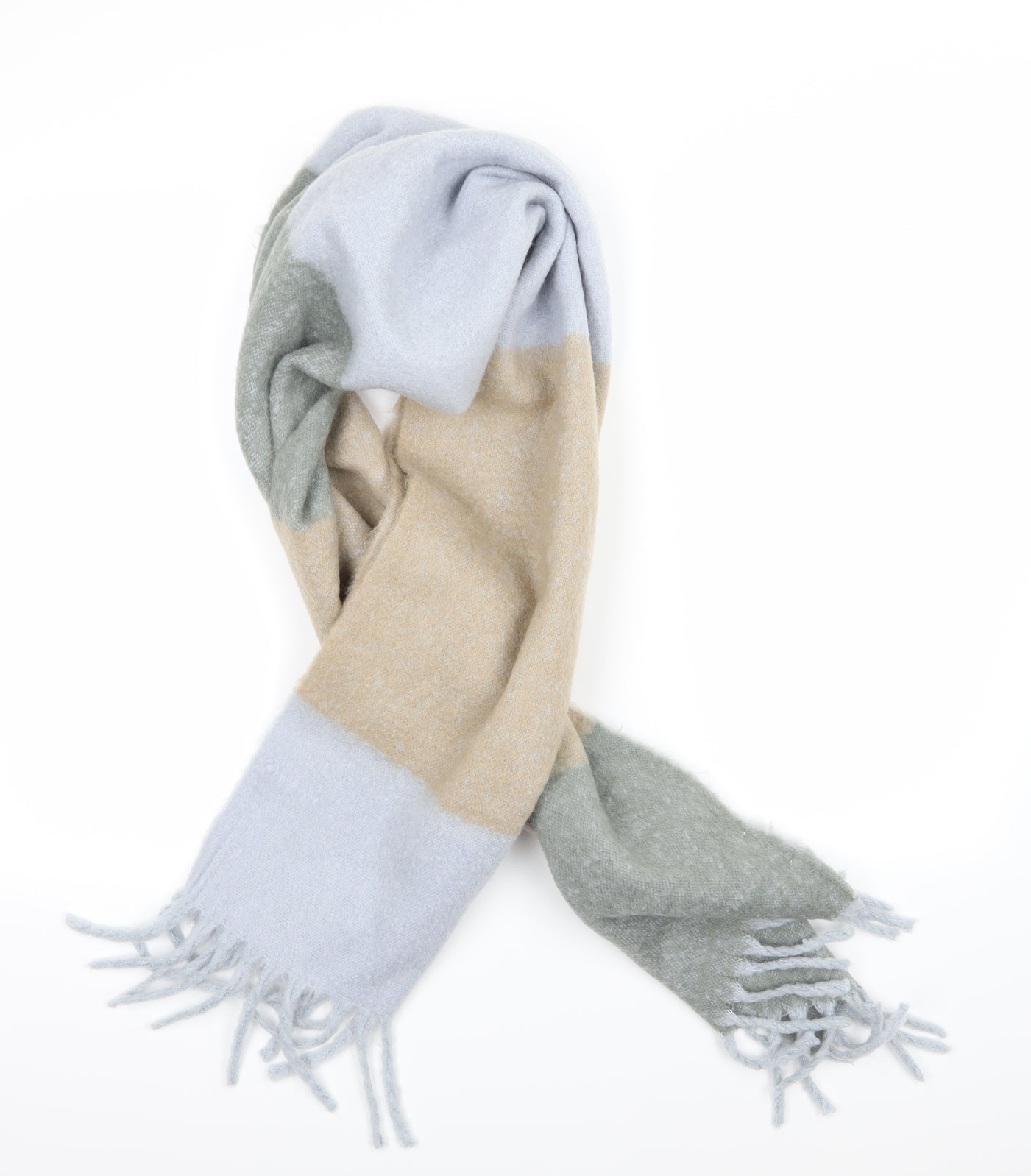 Luxe Womens Multicoloured Striped Knit  Scarf