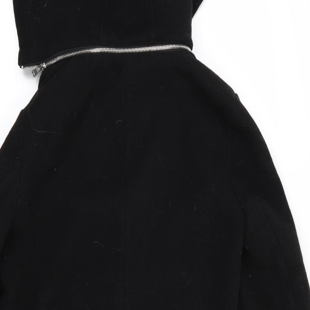 F&F Womens Black   Overcoat Coat Size 10