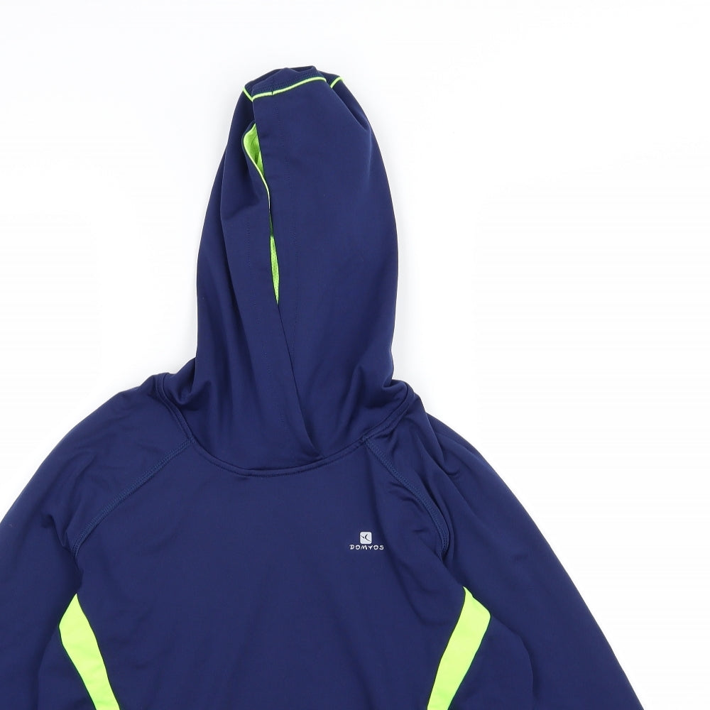 DOMYOS Boys Blue   Pullover Hoodie Size 14 Years