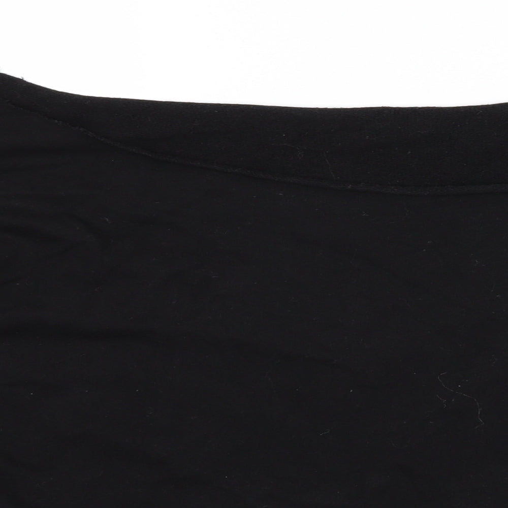 ASOS Womens Black  Jersey Pullover Sweatshirt Size 24