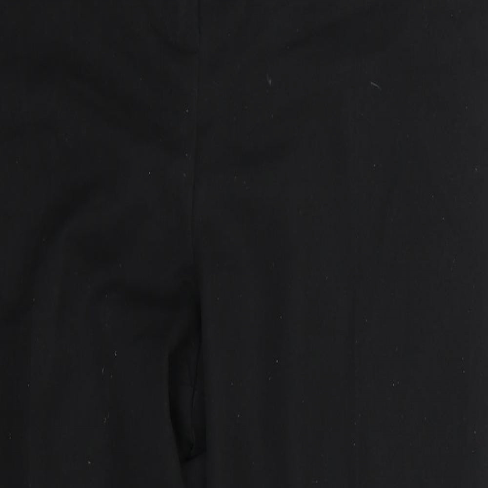 Warehouse Womens Black  Rayon Trousers  Size 14 L27 in
