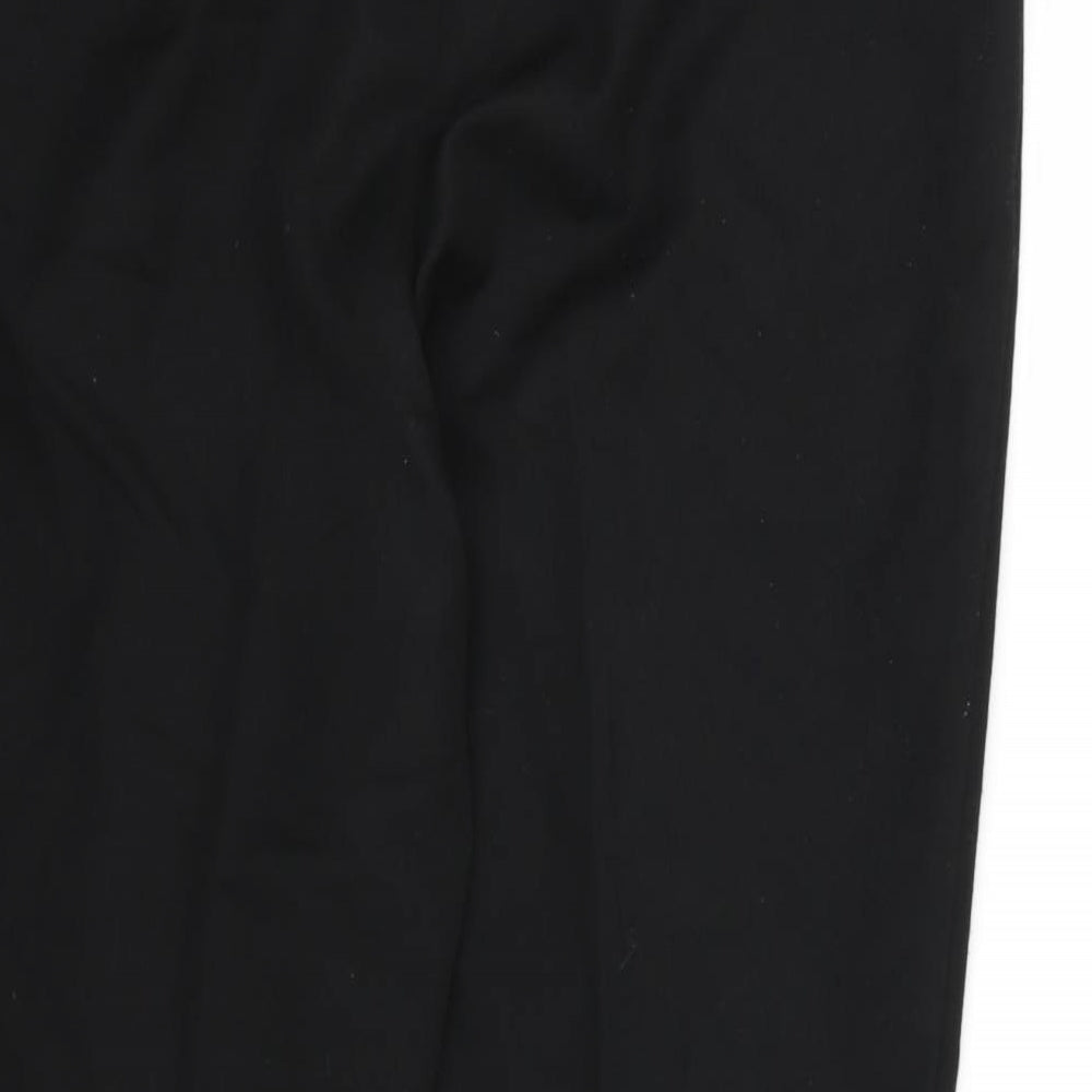 Warehouse Womens Black  Rayon Trousers  Size 14 L27 in