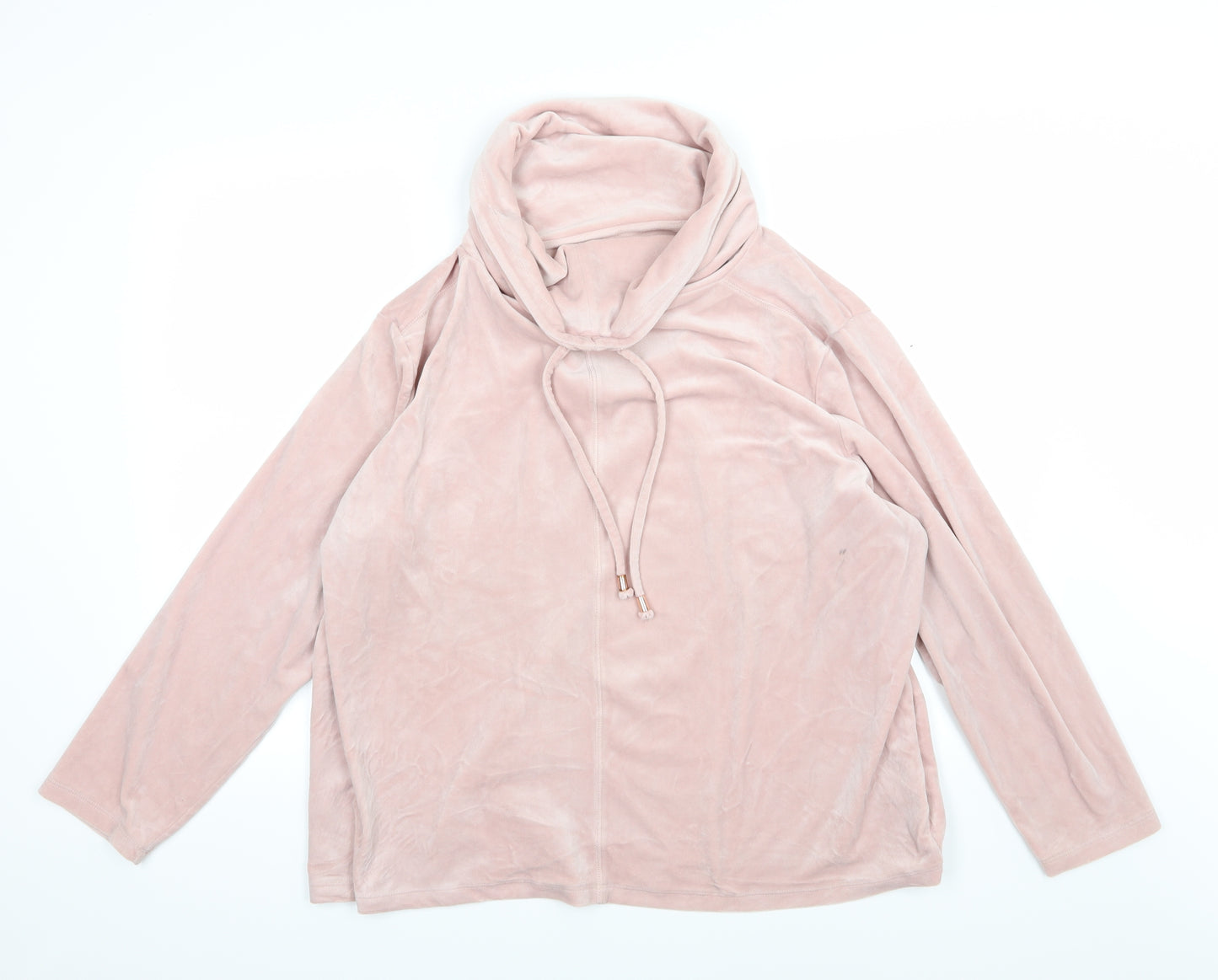 George Womens Pink  Velour Top Pyjama Top Size 20